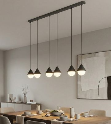 Emibig Lighting Taklampa GIRO 6 PREM SVART
