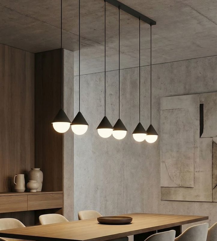 Emibig Lighting Taklampa GIRO 6 PREM SVART
