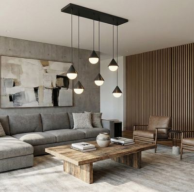 Emibig Lighting Taklampa GIRO 6 SVART