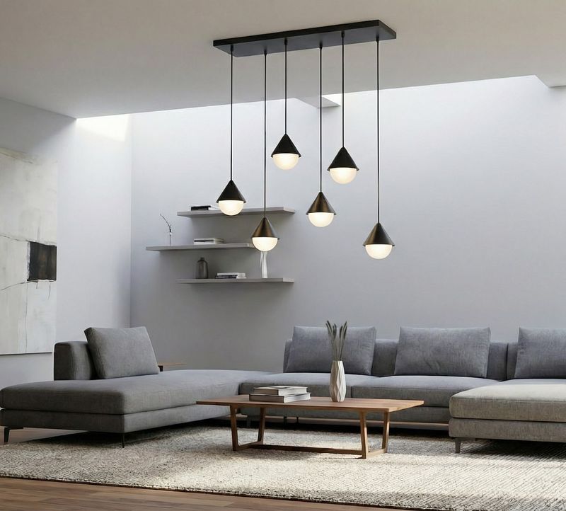 Emibig Lighting Taklampa GIRO 6 SVART