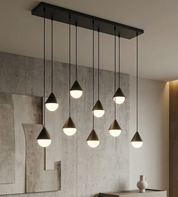 Emibig Lighting Taklampa GIRO 9 SVART