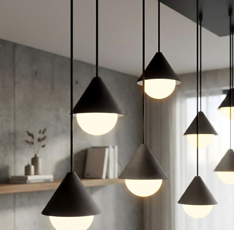 Emibig Lighting Taklampa GIRO 9 SVART