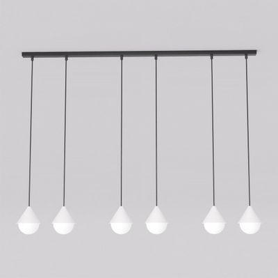 Emibig Lighting Taklampa GIRO 6 PREM SVART VIT