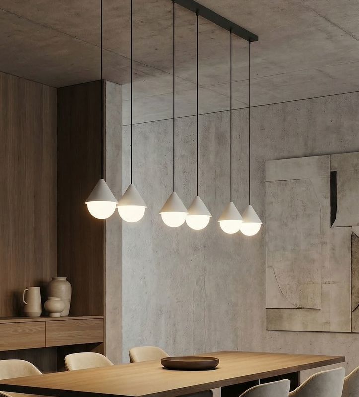Emibig Lighting Taklampa GIRO 6 PREM SVART VIT