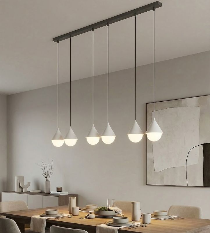 Emibig Lighting Taklampa GIRO 6 PREM SVART VIT
