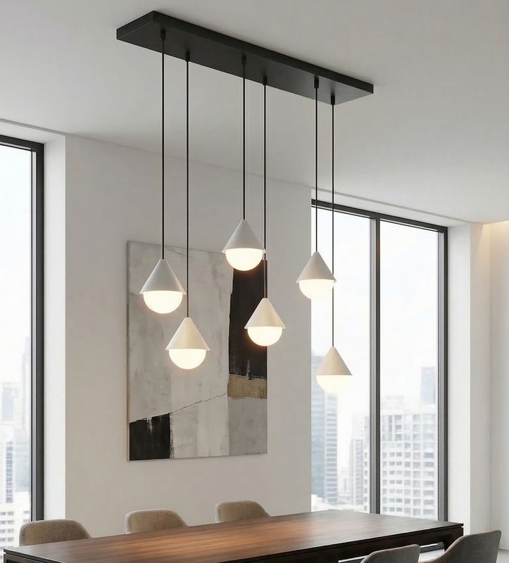Emibig Lighting Taklampa GIRO 6 SVART VIT