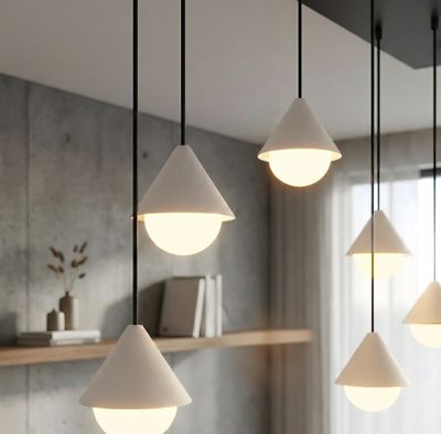 Emibig Lighting Taklampa GIRO 6 SVART VIT