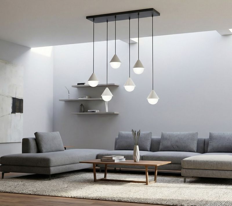 Emibig Lighting Taklampa GIRO 6 SVART VIT
