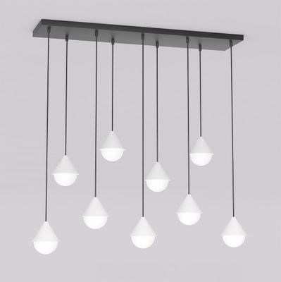 Emibig Lighting Taklampa GIRO 9 SVART VIT