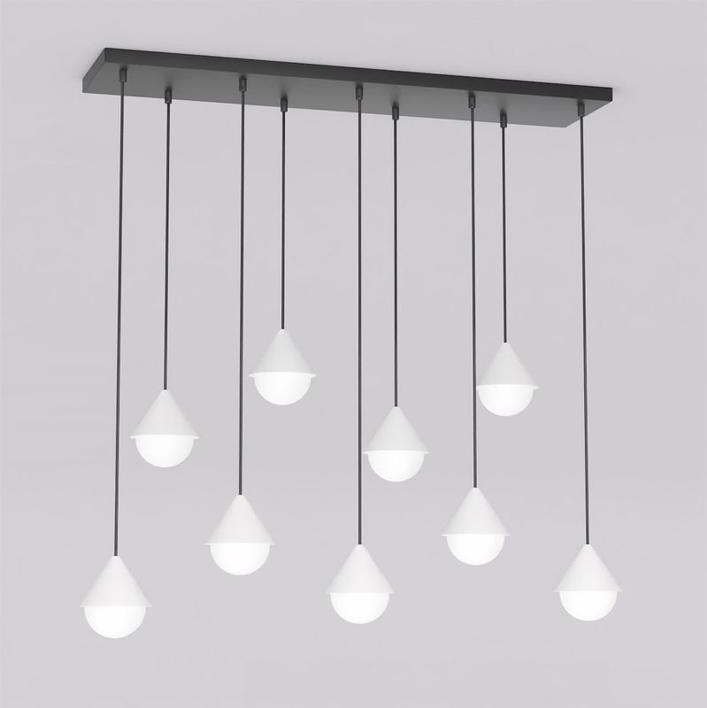 Emibig Lighting Taklampa GIRO 9 SVART VIT