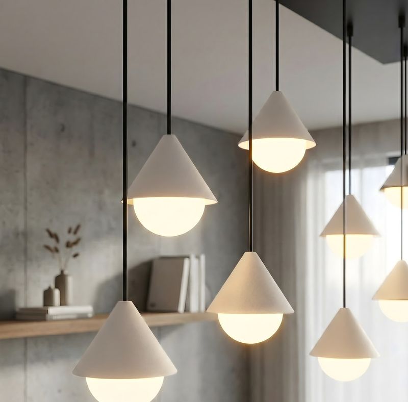 Emibig Lighting Taklampa GIRO 9 SVART VIT
