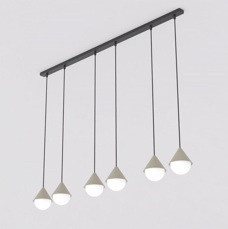 Emibig Lighting Taklampa GIRO 6 PREM SVART MOKKA