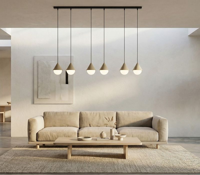 Emibig Lighting Taklampa GIRO 6 PREM SVART MOKKA