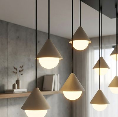 Emibig Lighting Taklampa GIRO 9 SVART MOKKA