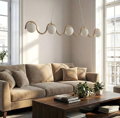 Emibig Lighting Taklampa SINUS 5 MOKKA