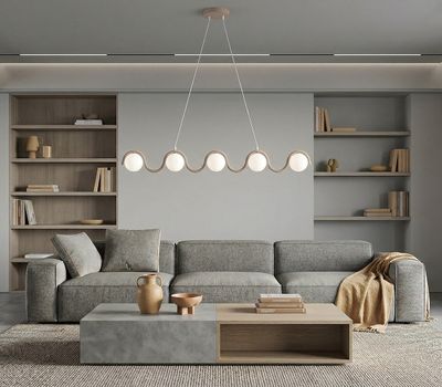 Emibig Lighting Taklampa SINUS 5 MOKKA