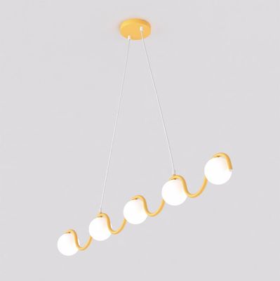 Emibig Lighting Taklampa SINUS 5 ORANGE