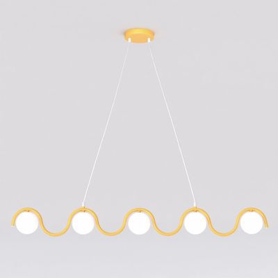Emibig Lighting Taklampa SINUS 5 ORANGE