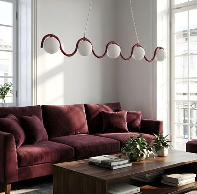 Emibig Lighting Taklampa SINUS 5 VINRÃ–D