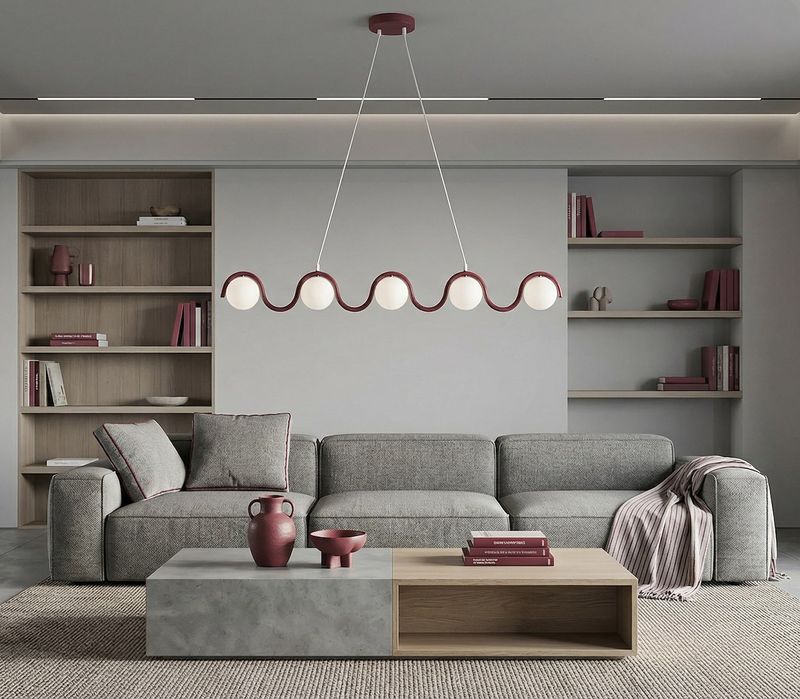 Emibig Lighting Taklampa SINUS 5 VINRÃ–D