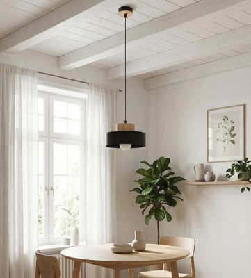 Emibig Lighting Taklampa KIVI 1S SVART