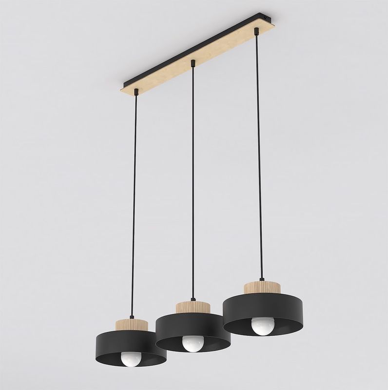 Emibig Lighting Taklampa KIVI 3 SVART