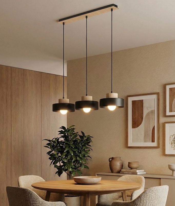 Emibig Lighting Taklampa KIVI 3 SVART