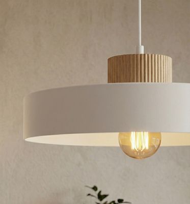 Emibig Lighting Taklampa KIVI 1L VIT