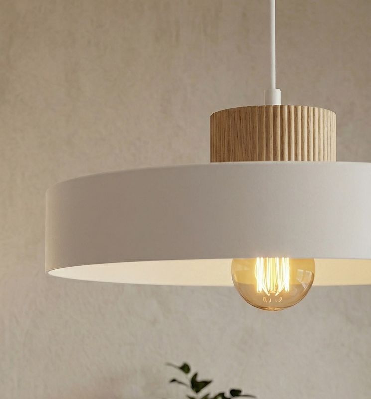 Emibig Lighting Taklampa KIVI 1L VIT