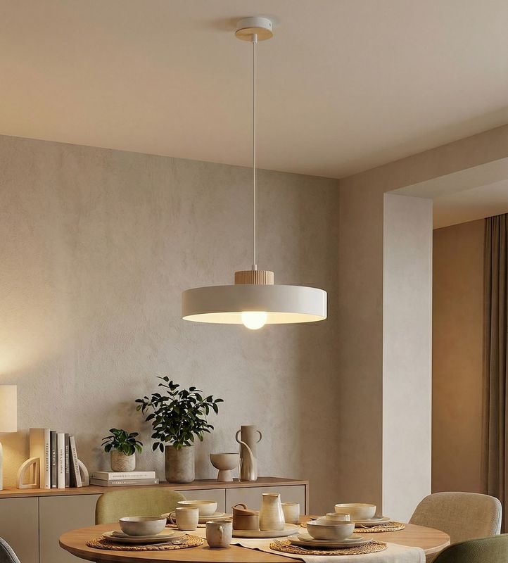 Emibig Lighting Taklampa KIVI 1L VIT