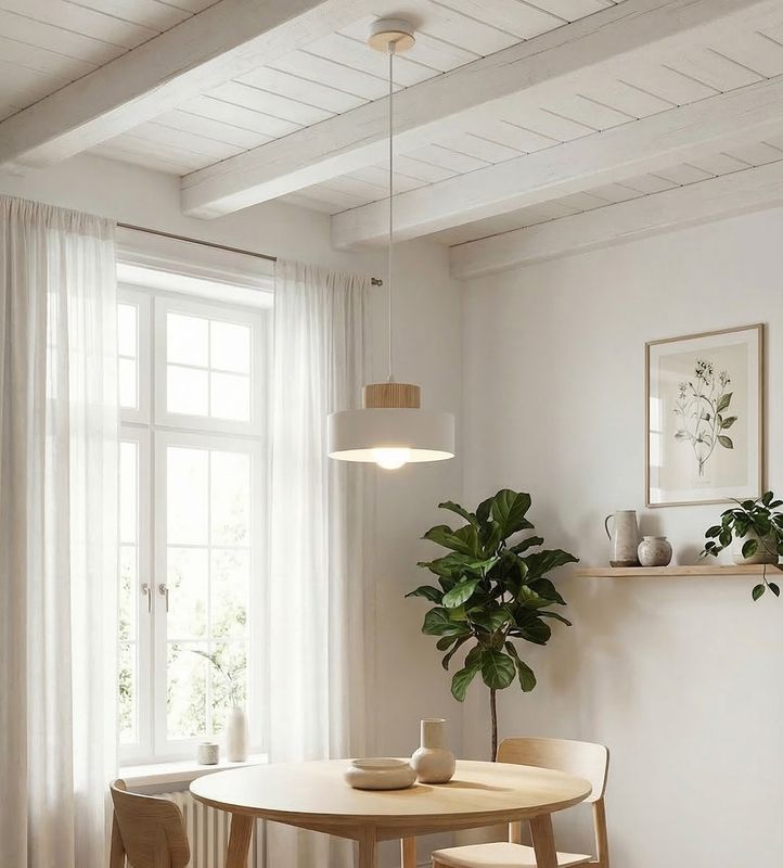 Emibig Lighting Taklampa KIVI 1S VIT