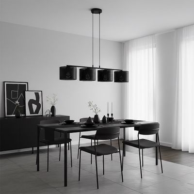 Emibig Lighting Taklampa LUX 4 SVART