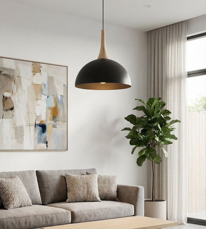 Emibig Lighting Taklampa NAUTICA 1S SVART
