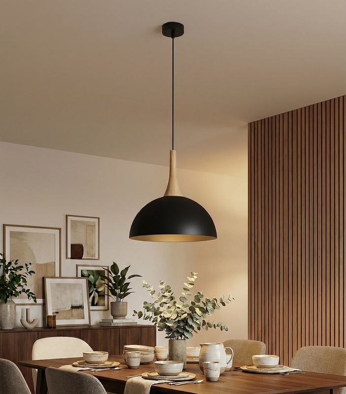 Emibig Lighting Taklampa NAUTICA 1S SVART