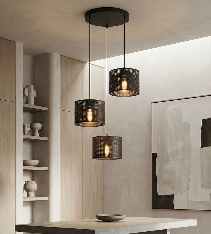 Emibig Lighting Taklampa LUX 3 SVART PREM