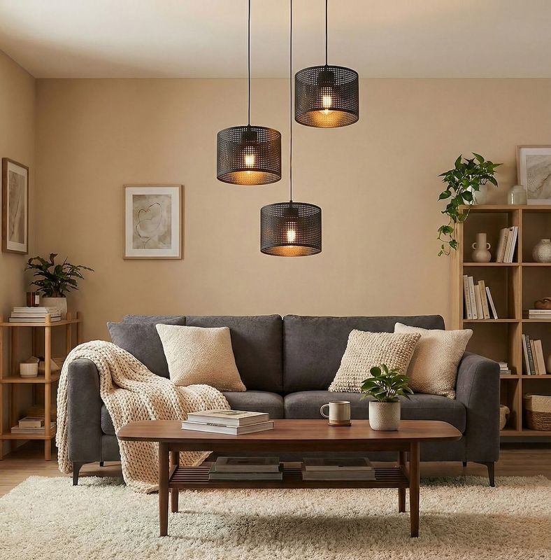 Emibig Lighting Taklampa LUX 3 SVART PREM