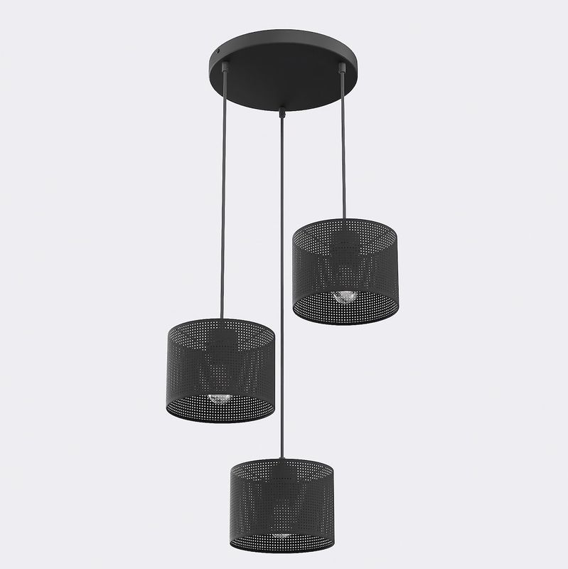 Emibig Lighting Taklampa LUX 3 SVART PREM