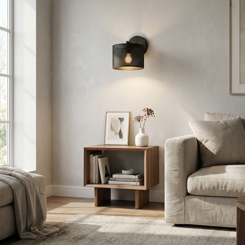Emibig Lighting Vägglampa LUX K1 SVART