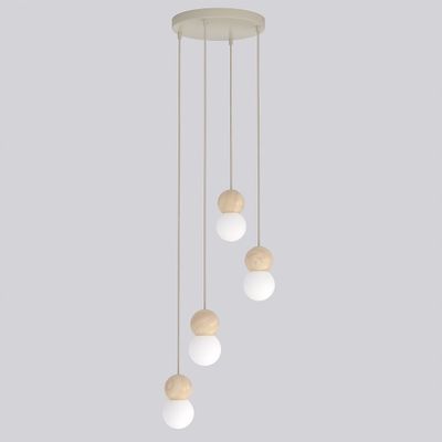 Emibig Lighting Taklampa LOOP 4 MOKKA