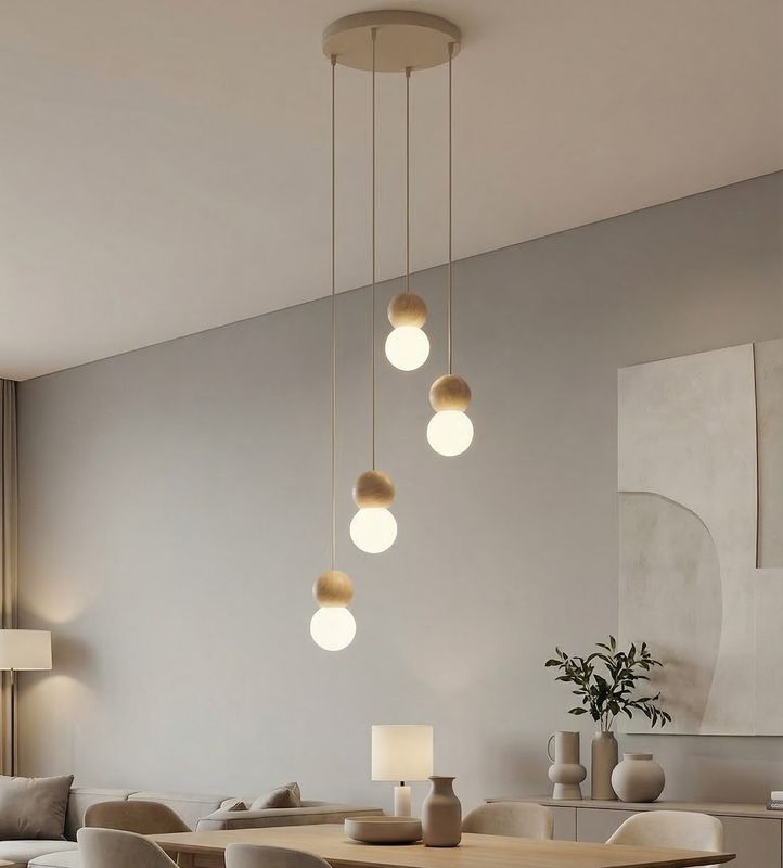 Emibig Lighting Taklampa LOOP 4 MOKKA