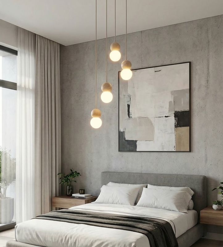 Emibig Lighting Taklampa LOOP 4 MOKKA