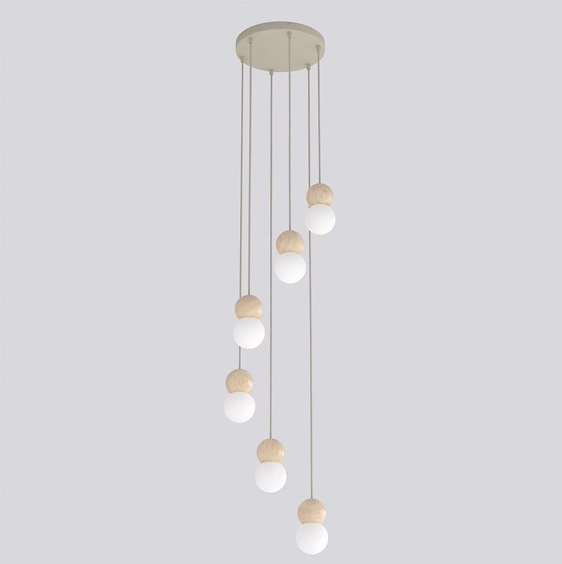 Emibig Lighting Taklampa LOOP 6 MOKKA