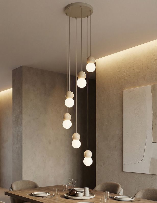 Emibig Lighting Taklampa LOOP 6 MOKKA