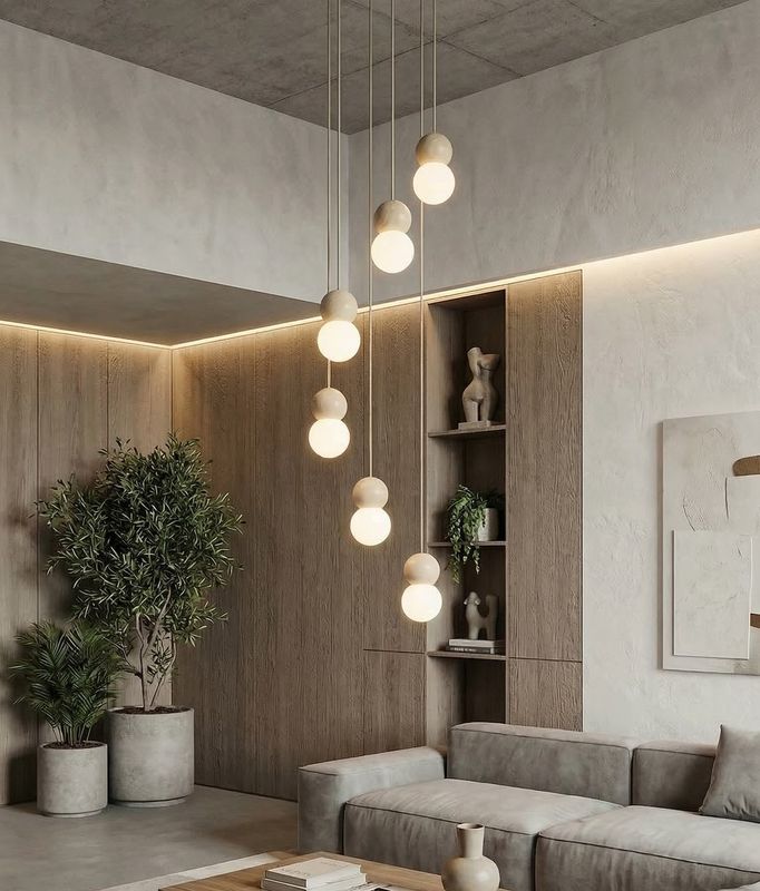 Emibig Lighting Taklampa LOOP 6 MOKKA