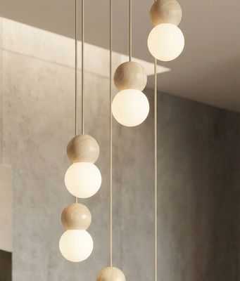 Emibig Lighting Taklampa LOOP 6 MOKKA