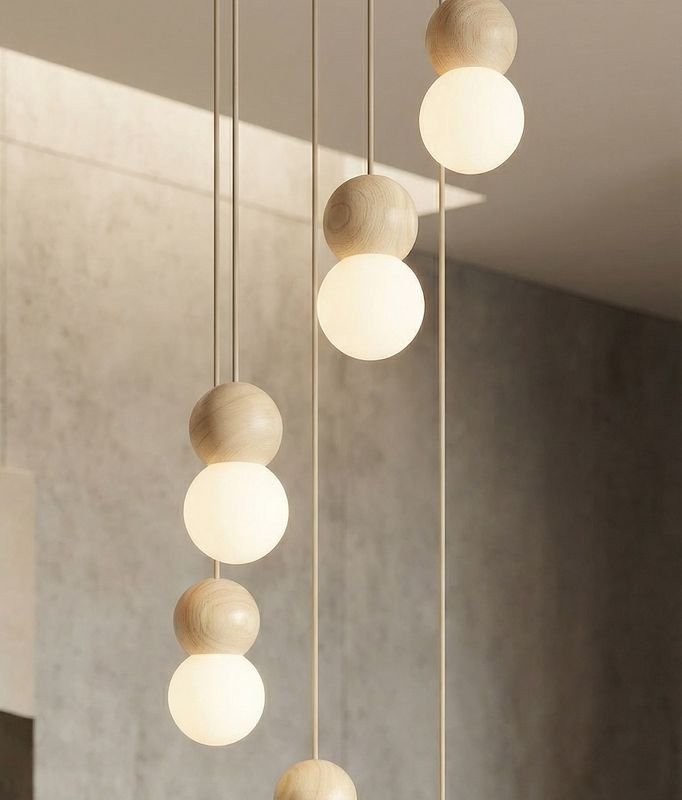 Emibig Lighting Taklampa LOOP 6 MOKKA