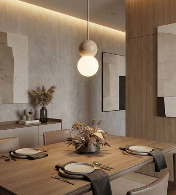 Emibig Lighting Taklampa LOOP 1 MOKKA