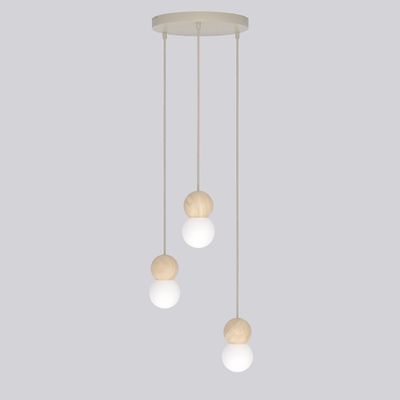Emibig Lighting Taklampa LOOP 3 MOKKA