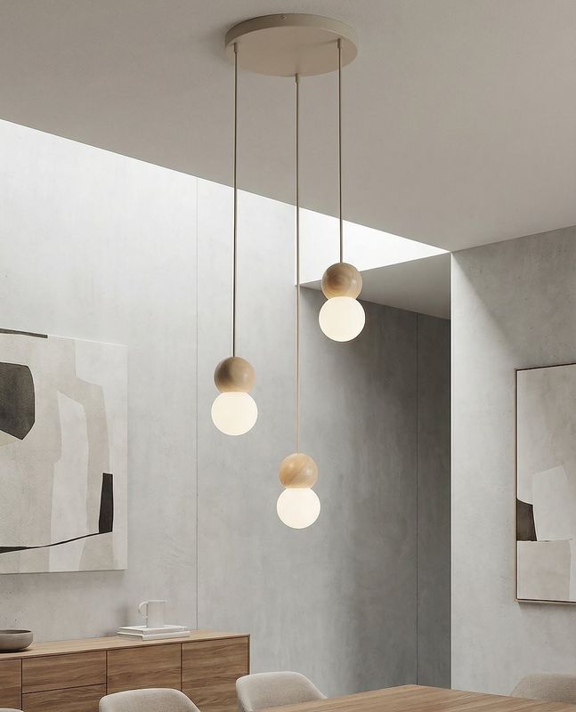 Emibig Lighting Taklampa LOOP 3 MOKKA
