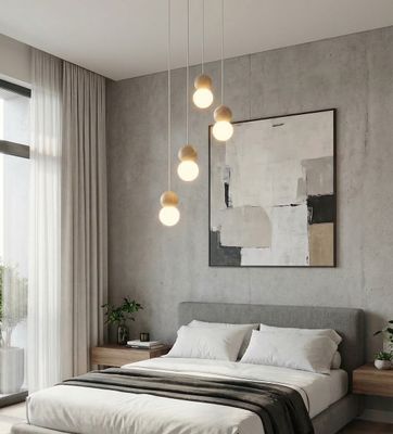 Emibig Lighting Taklampa LOOP 4 VIT